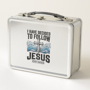 I Have Decided To Follow Jesus Vintage Shirt Metal Lunch Box