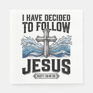 I Have Decided To Follow Jesus Vintage Shirt Napkin