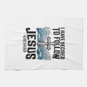 I Have Decided To Follow Jesus Vintage Shirt Tea Towel