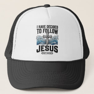 I Have Decided To Follow Jesus Vintage Shirt Trucker Hat
