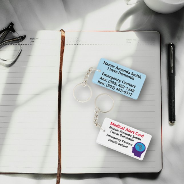 I have Dementia Medical Alert Key Ring (Creator Uploaded)