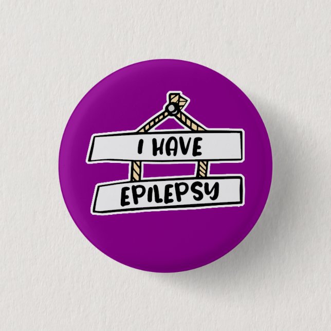 I Have Epilepsy Badge - Hidden Disability (Front)