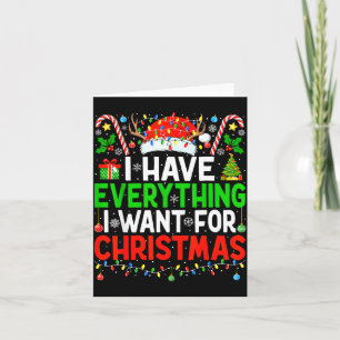 I Have Everything I Need Couples Pajamas Christmas Card