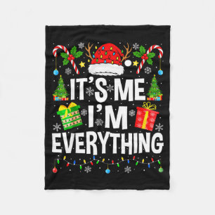 I Have Everything I Need Couples Pajamas Christmas Fleece Blanket