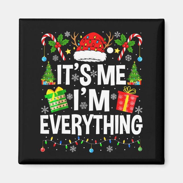 I Have Everything I Need Couples Pajamas Christmas Magnet (Front)
