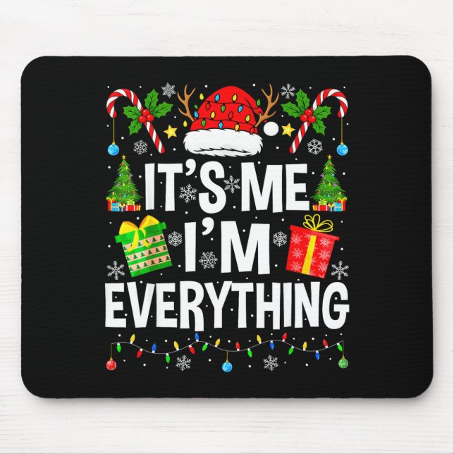 I Have Everything I Need Couples Pajamas Christmas Mouse Mat (Front)