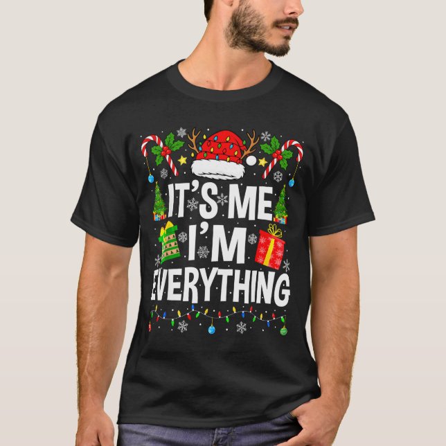 I Have Everything I Need Couples Pajamas Christmas T-Shirt (Front)