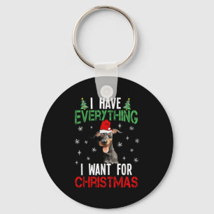 I Have Everything I Want For Christmas Doberman Xm Key Ring