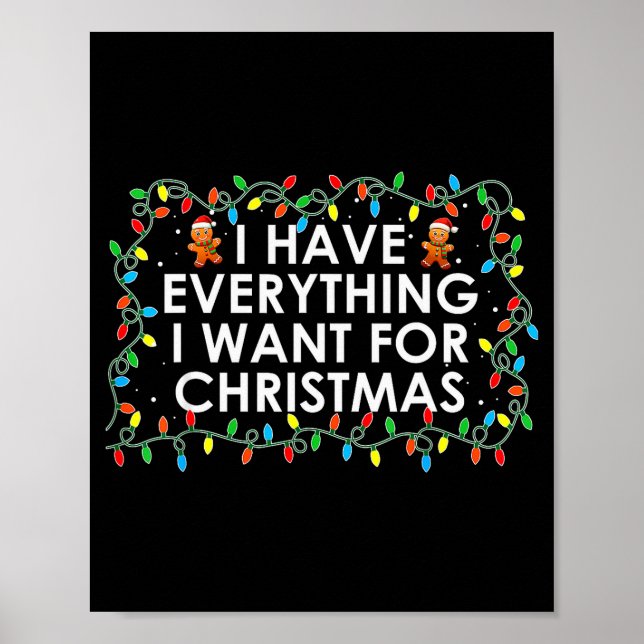 I Have Everything I Want For Christmas Party Coupl Poster (Front)