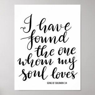 I Have Found The One Handwritten Wedding Sign