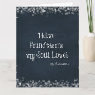 I have found the one my Soul Loves Bible Verse Card