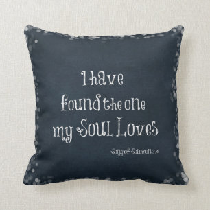I have found the one my Soul Loves Bible Verse Cushion