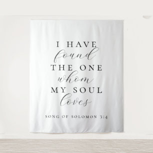 I Have Found The One Quote Wedding Backdrop Banner Tapestry