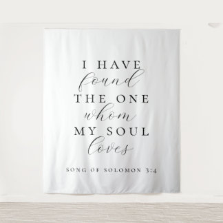 I Have Found The One Quote Wedding Backdrop Banner Tapestry