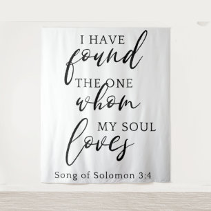 I Have Found The One Quote Wedding Backdrop Banner Tapestry