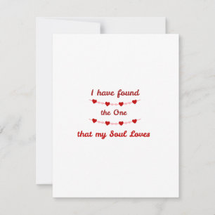 I Have Found the One that My Soul Loves on a Holiday Card