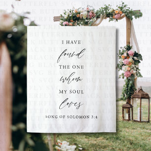 I Have Found the One Wedding Backdrop Banner Song Tapestry