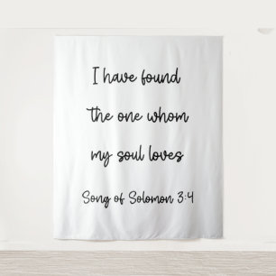 I Have Found the One Wedding Backdrop Banner Tapestry