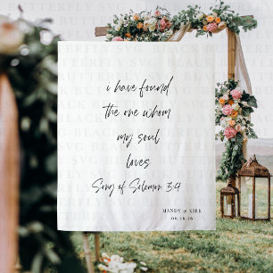 I Have Found the One Wedding backdrop banner Tapestry