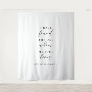 I Have Found The One Wedding Backdrop Banner  Tapestry