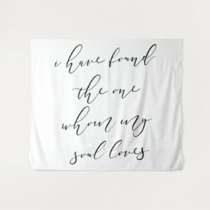"I Have Found the One" Wedding Backdrop Tapestry –