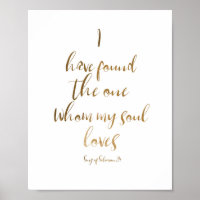 I Have Found The One Wedding Sign Bible Verse