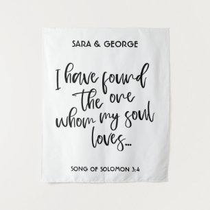 I Have Found The One Wedding Signage Photo Booth Tapestry