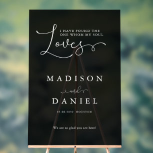 I have found the one whom my soul love! Script, Acrylic Sign