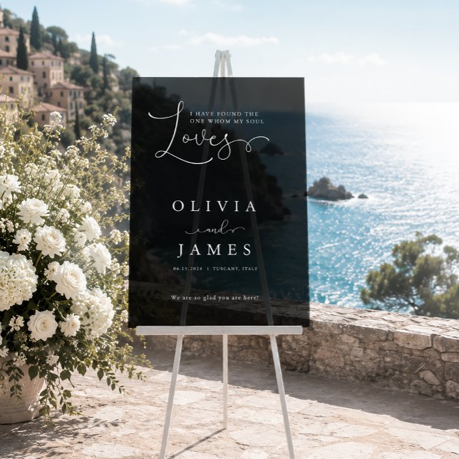 I have found the one whom my soul love!  Script, Acrylic Sign (I have found the one whom my soul love! Script, Acrylic Sign)