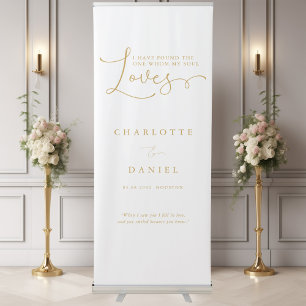 I have found the one whom my soul love! Wedding Retractable Banner