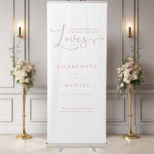 I have found the one whom my soul love! Wedding Retractable Banner