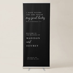 I have found the one whom my soul loves Wedding  Retractable Banner
