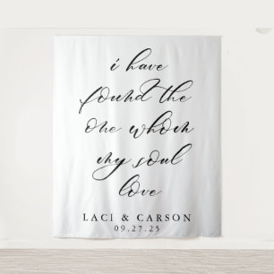 "I Have Found the One Whom My Soul Loves" Wedding  Tapestry