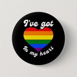 I have got love in my heart 6 cm round badge