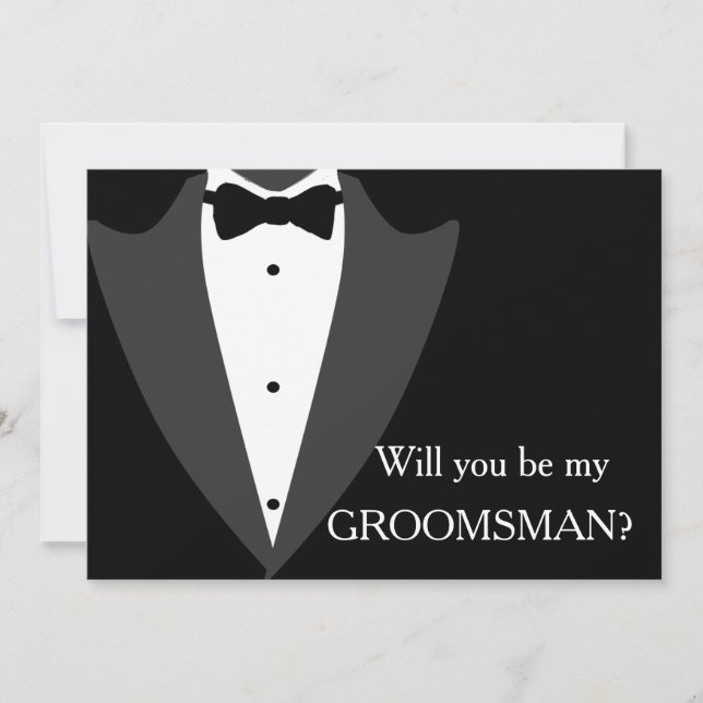 I have got the girl will you be my Groomsman? Invitation (Front)