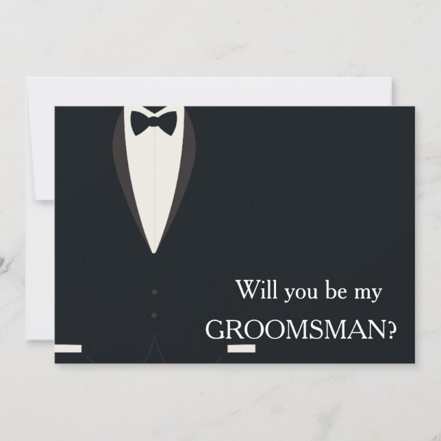 I have got the girl will you be my Groomsman? Invitation (Front)