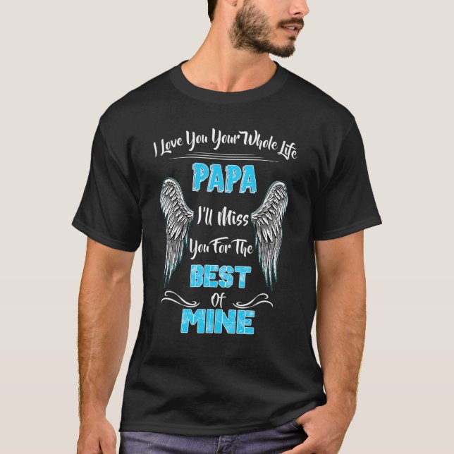 I Have Guardian Angel In Heaven I Call Papa  Misse T-Shirt (Front)