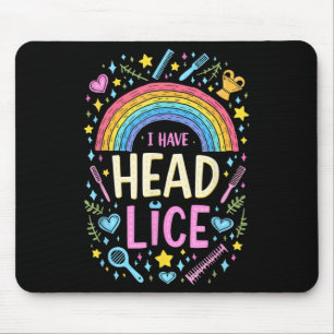 I Have Head Lice Funny Retro Offensive Inappropria Mouse Mat