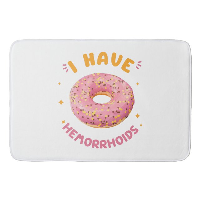 I have hemorrhoids bath mat (Front)