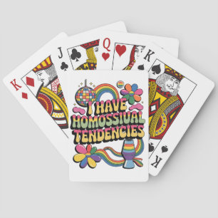I Have Homosexual Tendencies LGBT Pride Month Playing Cards