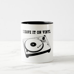 i have it on vinyl Two-Tone coffee mug
