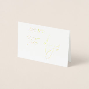 I Have Loved You For 356 Days First Anniversary Foil Card