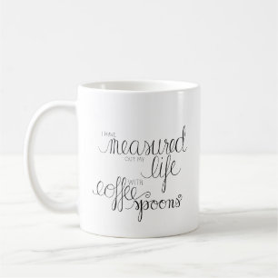 I Have Measured My Life out with Coffee Spoons Coffee Mug