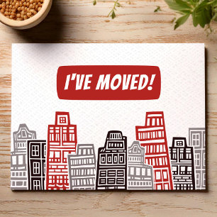 I have moved new address moving announcement card