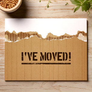 I have moved new address moving announcement card