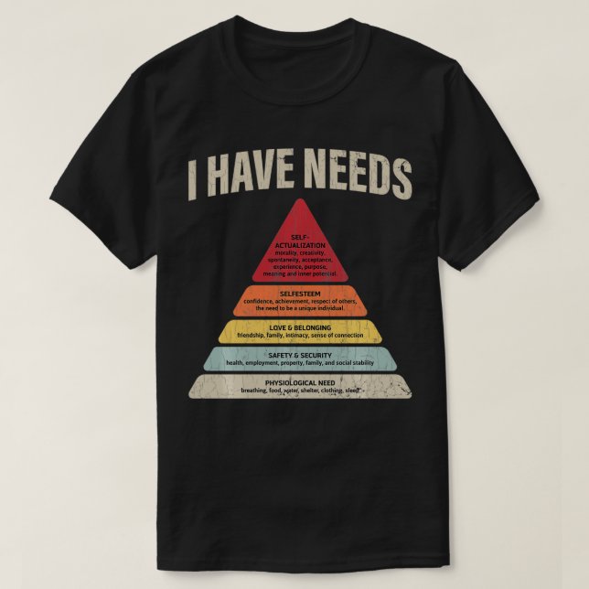 I Have Needs Psychology Psychologist Funny Apparel T-Shirt (Design Front)