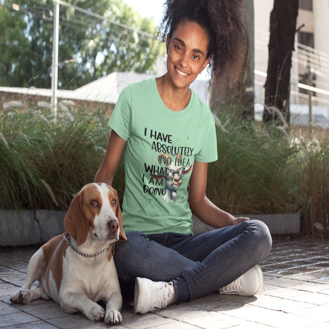 I Have No Idea Goat  Tri-Blend Shirt (I Have No Idea Goat Tri-Blend Shirt)