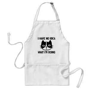 I Have No Idea What I'm Doing Cat Standard Apron