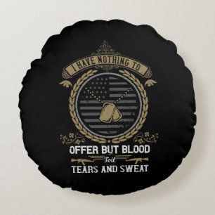 I Have Nothing To Offer Round Cushion
