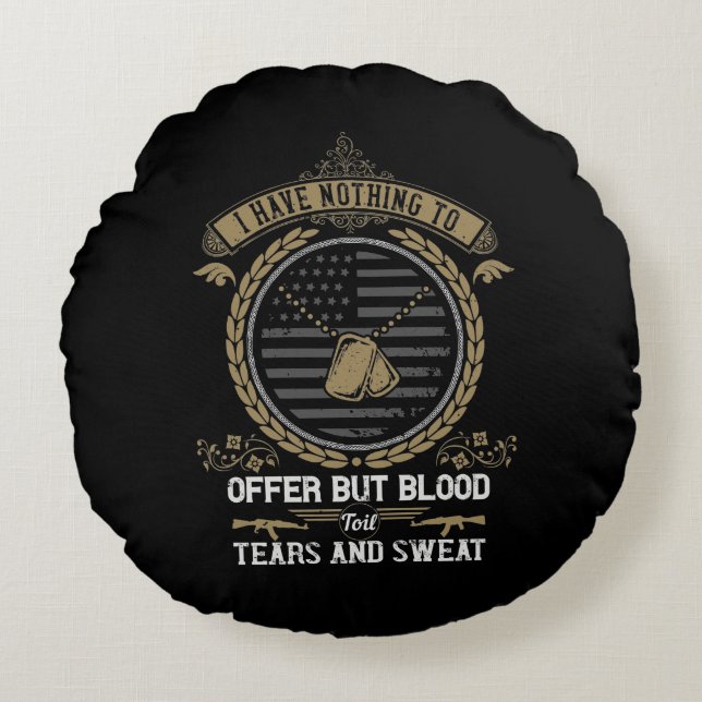 I Have Nothing To Offer Round Cushion (Front)